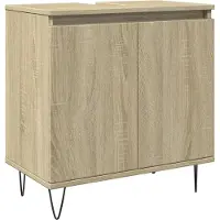 vidaXL Badkamerkast 58x33x60 cm bewerkt hout sonoma eikenkleurig