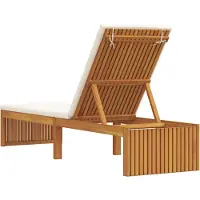 vidaXL Ligstoel Olie Natuurlijk 200 x 55 x 94 cm Massief acaciahout