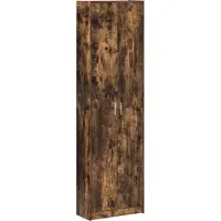 vidaXL Kledingkast met plank Rook Eiken 55 x 25 x 189 cm Bewerkt hout