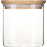 Pebbly Voorraadpot Rond Hout 800 ml