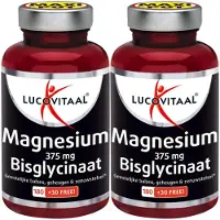 Lucovitaal 2x Magnesium 375mg Bisglycinaat 210 tabletten