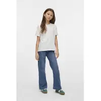 Vero moda GIRL T-shirt wit Meisjes Katoen Ronde hals All over print - maat 116