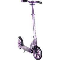 360° degrees SIX DEGREES aluminium scooter met opklapmechanisme en standaard, 205 mm, in hoogte verstelbaar, GS-gekeurd, paars, TESTWINNAAR