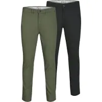 Jack & Jones Chino 'Macro Dave' pastelgroen / zwart
