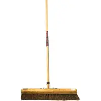 Synx Tools bezem kokos BinnenBezem Cocos 60 cm - Bezem - Bezems - Zaalveger - Zachte Bezem - Veger - Cocosharen - met Houten steel 150cm