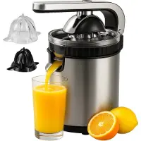 AoraKitchen Citruspers - Sinaasappelpers Elektrisch - 600ML - Citroenpers - 160W - Sapcentrifuge - 2 Perskegels