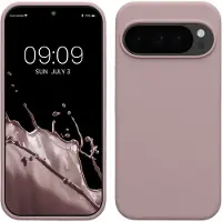 Kwmobile telefoonhoesje geschikt voor Google Pixel 10 / Pixel 10 Pro - Hoesje met siliconen coating - Smartphone case in licht oudroze