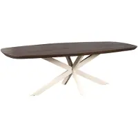 Starfurn Eettafel Madison Bruin 280cm Deens Ovaal Poot Zand