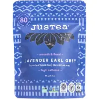 JusTea Navulverpakking thee | Earl Grey Lavendel | Handgeplukte Losse Thee | 90 gram | Duurzaam&Voordelig