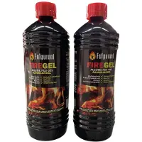 Fulgurant Fire Gel - FIREGEL - FireGel - Aanmaakgel voor barbecues, open haarden, inbouwhaarden, hout- en kolenkachels - 2 x850ml