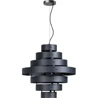 Eth Blagoon Hanglamp 7 Rings E27 D500xH1500mm Antraciet