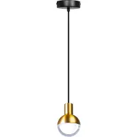 Expo ETH Drop hanglamp 1xGU10 zwart/mat messing