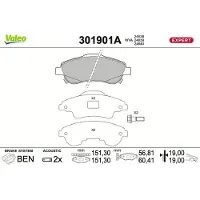 Valeo 301901A Remblokken