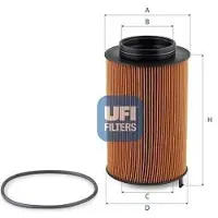 Ufi 25.302.00 Oliefilter