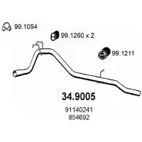 ASSO 34.9005 Voorpijp