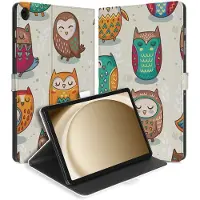 B2Ctelecom Book Case Hoesje met Standaard Vrolijke Uilen Samsung Galaxy Tab A11 Plus