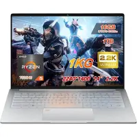 Ninkear S14 Laptop 14 inch 2.2K 16:10 – AMD Ryzen 5 7535HS – 16GB LPDDR5 – 1TB NVMe SSD – 60Wh accu – WiFi 6 – Fingerprint – Windows 11 – Zilver