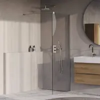 Brauer Oblivion inloopdouche helder glas 80x200cm incl. glascoating chroom