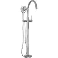 Brauer Stripe vrijstaande badmengkraan SET 02 met 3-standen handdouche en doucheslang chroom