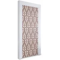 Wallfluent Deursticker - Bladpatroon Deur plakfolie - 75 x 205 cm - Bruin Deurbehang Sticker - Moderne Deur Sticker - Bloemen en planten Deurbehang - Deursticker voor de Woonkamer - Deurfolie