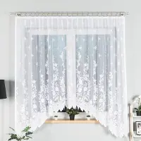 Markizeta Ludwika - Jacquard Gordijn - 300x180 cm - Bloemenpatroon - Podcięcie