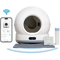 PAWZZ Zelfreinigende Kattenbak Met Camera 72l