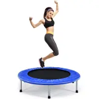 Costway φ Mini-trampoline, 97 cm, opvouwbare trampoline, kindertrampoline tot 150 kg belastbaar, tuintrampoline, indoor- en outdoortrampoline voor kinderen en volwassenen