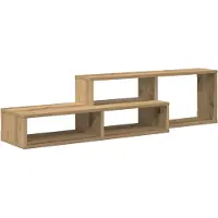 vidaXL Wand TV Stand 120 x 25 x 28,5 cm Bewerkt hout