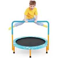 Costway φ92 cm mini-trampoline, opvouwbare fitnesstrampoline, kindertrampoline tot 150 kg belastbaar, tuintrampoline, indoor- en outdoortrampoline