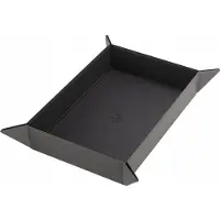 GameGenic Dice Tray Magnetic Rectangular - Zwart / Grijs
