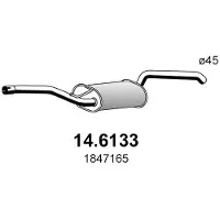 ASSO 14.6133 Uitlaat middendemper