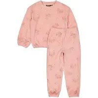 Quapi pyjamaset met all over print roze Meisjes Polyester Ronde hals All over print - maat 92