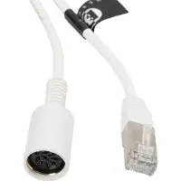 BOSSCOM RJ45 - DIN 8-pins / Powerlink PL8 (v) kabel voor B&O | wit | 5 meter