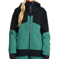 Volcom - Dames ski jassen - At Stretch Gore-Tex Jacket W Spruce Green voor Dames - Maat XS - Groen