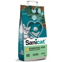 Sanicat Essential Oils Ultra Clumping Cedar & Eucalyptus kattenbakvulling 10 kg