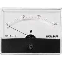 Voltcraft AM-86X65/30V/DC: Inbouwmeetinstrument, AM-86X65/30V/DC, roterende spoel