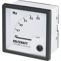 Voltcraft AM-72X72/50HZ: Analoog inbouwmeetinstrument. AM-72X72/50HZ, 45 - 55 Hz, roterende spoel