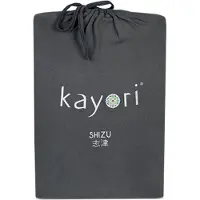 Kayori Topper Hoeslaken Shizu Antracite (Jersey)-1-persoons (90/100 x 200/210/220 cm)