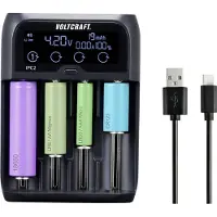 Voltcraft IPC-2 Batterijlader NiMH, NiCd, Li-ion, LiFePO AAAA (mini), AAA (potlood), AA (penlite), C (baby), Sub-C, A, 1