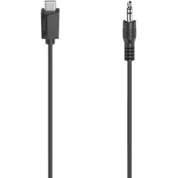 Hama USB 2.0 Adapter [1x Audio, stereo (3,5 mm aansluiting) - 1x USB-C stekker] 0.75 m Flexibel