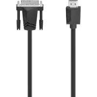 Hama 00200715 DVI-kabel DVI Adapterkabel DVI-D 24+1-polige stekker, HDMI-A-stekker 1.5 m Zwart 4K UHD