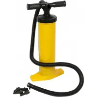 Eddy Toys Dubbele hand opblaas pomp - voor luchtbed - opblaasbare boot en zwembad - handpomp