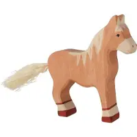 Holztiger holtztiger - figurine holtztiger cheval debout - marron clair