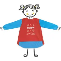 Carioca Apron Waterproof 5-8 y/o schilderschort Kinderen Blauw, Rood