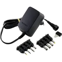 Voltcraft VC-11258680, stekkeradapter, instelbaar: 3 V/DC, 4.5 V/DC, 5 V/DC, 6 V/DC, 7.5 V/DC, 9 V/DC, 12 V/DC, 0.6 A.