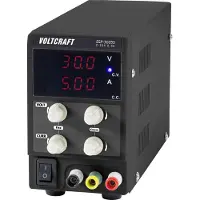 Voltcraft ESP-3005S Labvoeding, regelbaar 0 - 30 V 0 - 5 A 150 W Steekaansluiting 4 mm Smal model Aantal uitgangen: 1 x