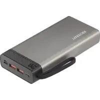 Voltcraft PB-20-PD3.0 Powerbank 20000 mAh USB PD 3.0 LiPo Grijs-zwart Statusweergave