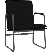 vidaXL Loungestoel 55x64x80 cm kunstleer zwart