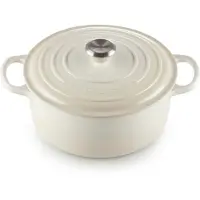 Le Creuset Gietijzeren Ronde Braadpan Meringue 26cm 5.3L