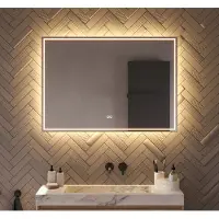 Schaere - Badkamerspiegel - LED Verlichting - Spiegel Verwarming - Touch Sensor - Dimfunctie - 100x70 cm